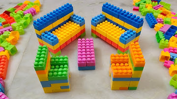 Satisfying DIY Sofa ASMR/Building Blocks/block game /lego building blocks#asmr#buildingblocks#lego