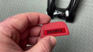 Brabus Emblem Badge Red  AMG Steering Wheels Mercedes-Benz G G63 W463A W464 GLE GLS GT GLC S W222