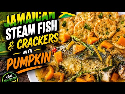 🇯🇲 Authentic Jamaican Coconut 🥥 Curry Steam Fish & Crackers | Delicious Caribbean Comfort Food!