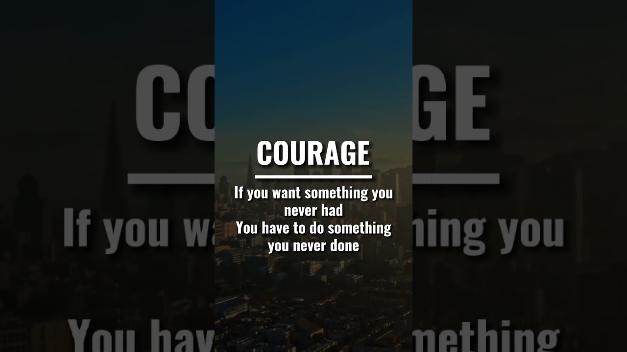 COURAGE is grace under PRESSURE! 💪💯 