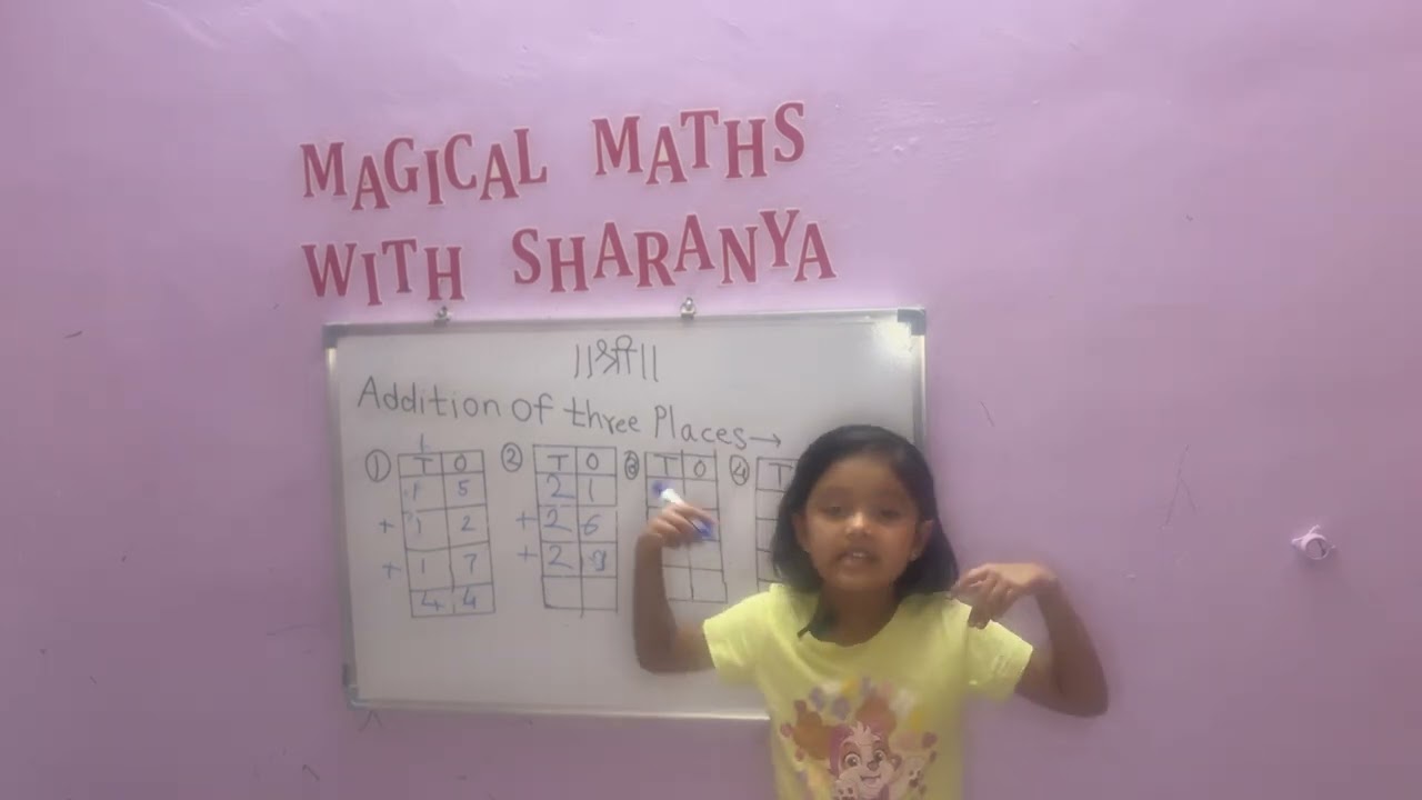 Addition of three places