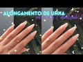 ✨ ALONGAMENTO DE UNHA CASEIRO / emely amaral ✨