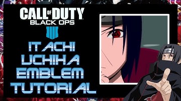 BO4 | Itachi Uchiha Mangekyo Sharingan Emblem Tutorial | CoD Black Ops 4 Emblem Tutorial #2
