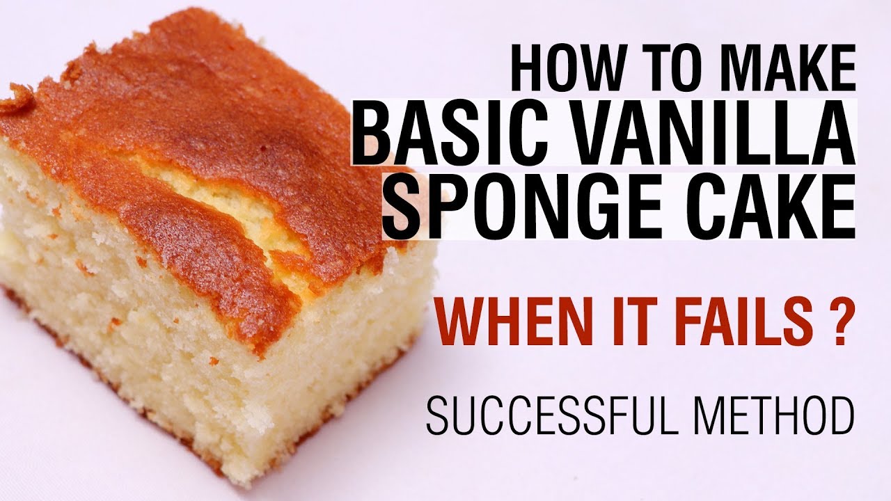 How to make Basic Sponge Cake Softly | Vanilla Sponge Cake Recipe - WOW Recipes