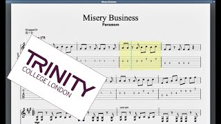 Misery business Trinity Grade 5 Guitar