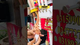 Chocolate 🍫 or vanilla softy Peshawari ice cream 🍦 foodstreets #shorts#trending #viral