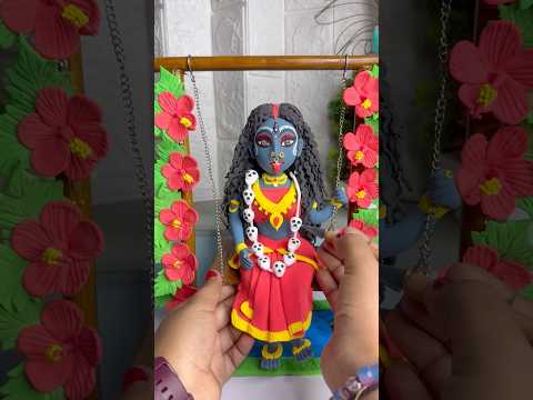 DIY clay Maa Kali idol making ideas #shorts #diy #clayart