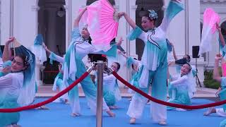 Istana Open House, Chinese Dance performance by Yuan Ching Secondary School Girls, Singapore