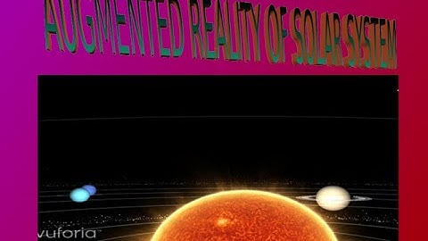 Augmented reality of Solar System