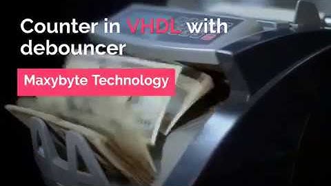 Counter implementation with debouncer