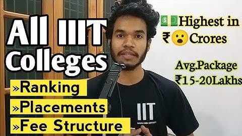All IIIT Colleges Placements & Fees 2024 | IIITs Fee Structure/IIITs Average Package. JEE Mains 2024