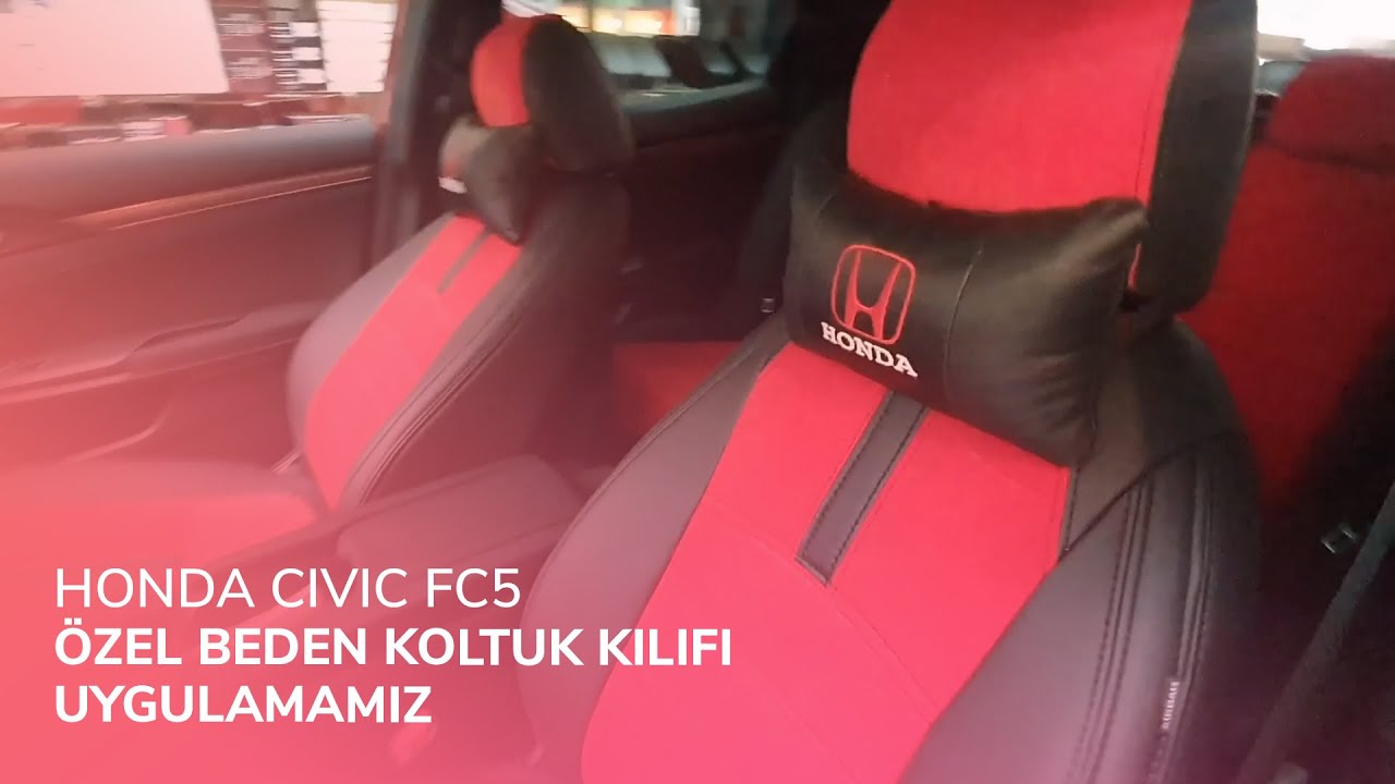 Honda Civic FC5 // Özel Beden Koltuk Kılıfı Uygulamamız