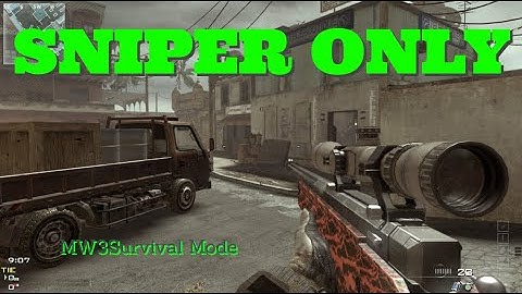 SNIPER ONLY | MW3 survival mode (No Commentary)