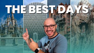 The Best Days to Visit Disney World  (4 Park Compilation)