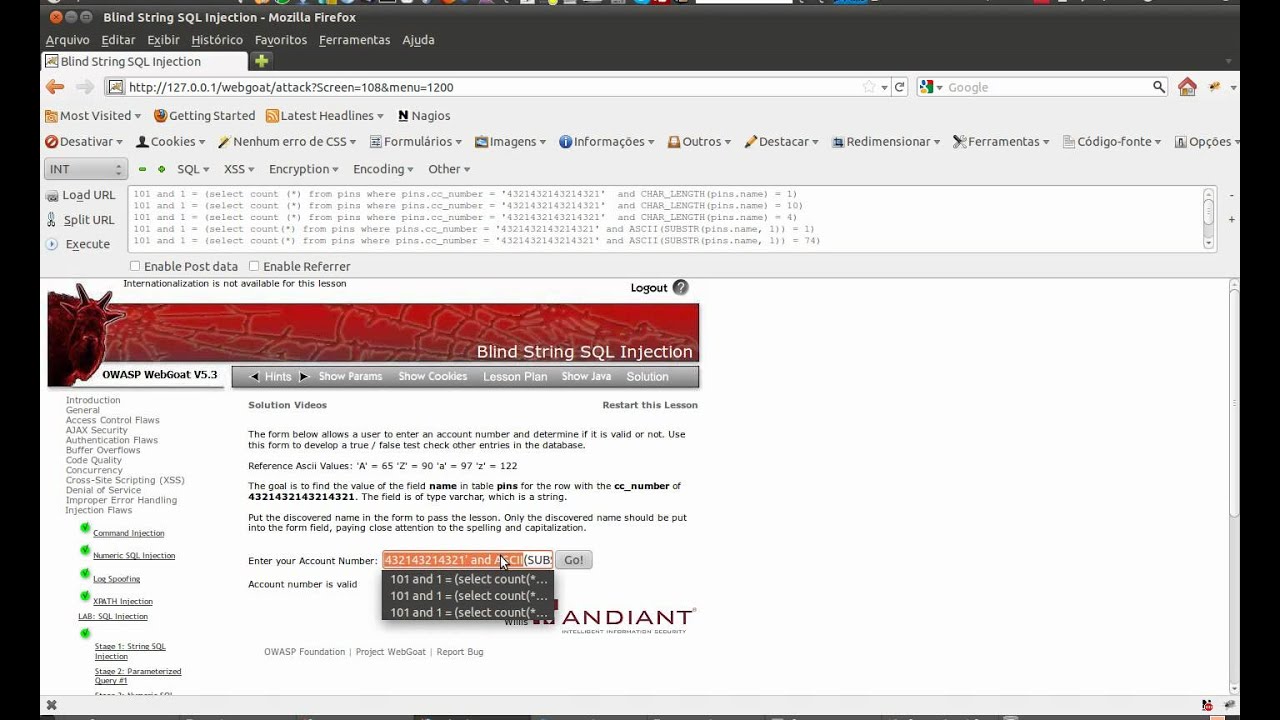 11 Blind String SQL Injection - YouTube