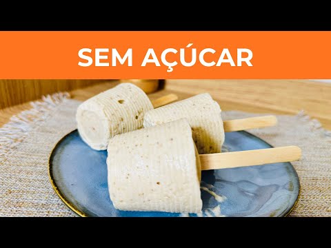 SEM AÇÚCAR e Só 3 ingredientes | Picolé caseiro cremoso 