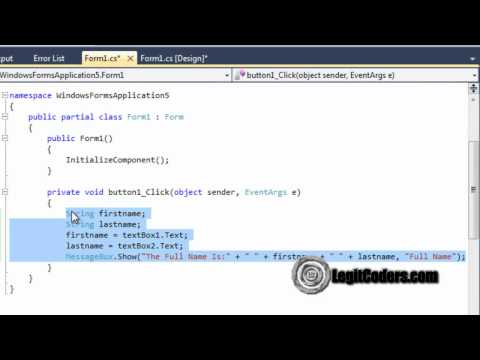 Variables and MessageBox in C# [UNDEAD21]