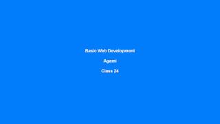 Basic Web Development_Class- 24