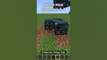 R*cist Mob Spawners @_@  #shorts #minecraft #minecraftglitches #minecraftshorts #fyp
