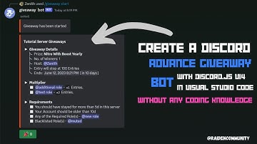 Advance Giveaway Bot in DiscordJS v14