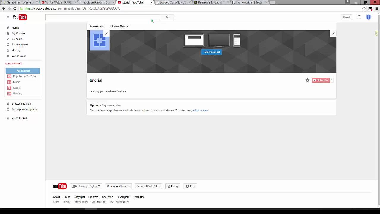 how to get a discussion tab on your channel YouTube