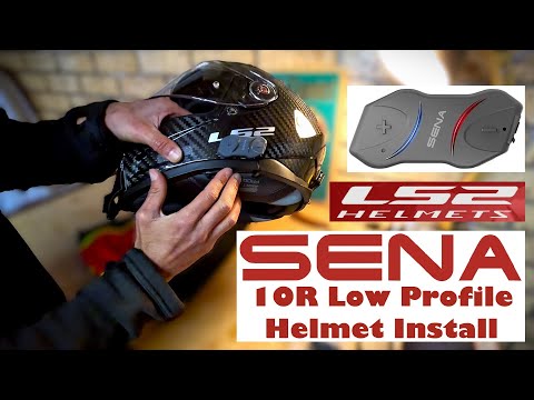 SENA 10R Low Profile Bluetooth Motorcycle Intercom: Helmet Installation