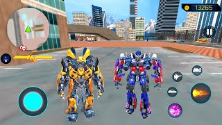 Robot Araba Oyunları #10 - Optimus Prime Multiple Transformation Jet Robot 2020 - Android Gameplay screenshot 2