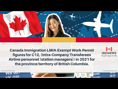Canada LMIA-Exempt Work Permit (C12) | Intra-Company Transferees Stats for British Columbia (2021)