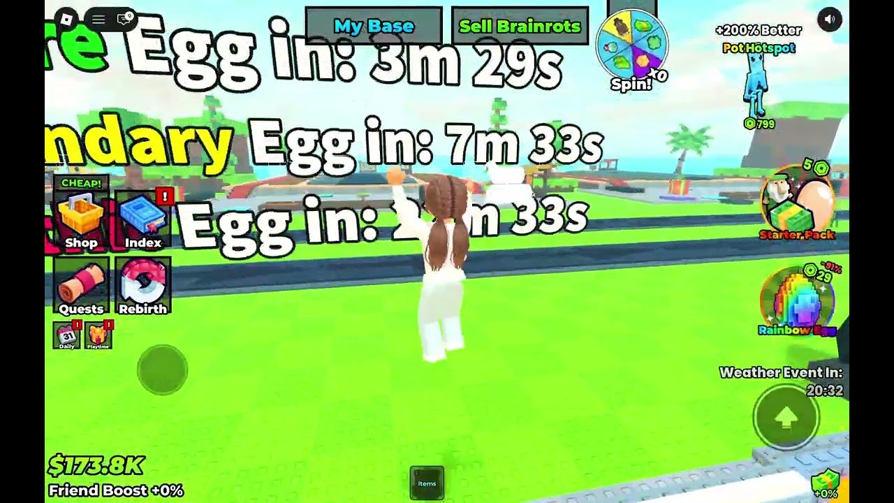 Brainrot omg I rebirth first time playing