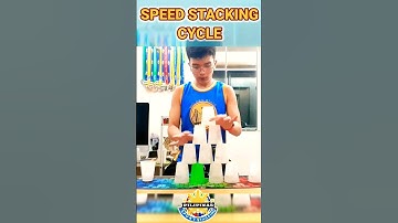 A Fast Speed Stacking Cycle in 6.07 Seconds! #cupstacking #fast #shorts