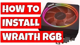 How To Install & Setup AMD Stock Wraith Prism RGB Or Wraith Prism Max CPU Cooler