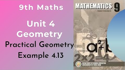 9th Maths|| Tamil Nadu Syllabus|| Unit 4 Geometry|| Example 4.13 Practical Geometry|| Orthocentre