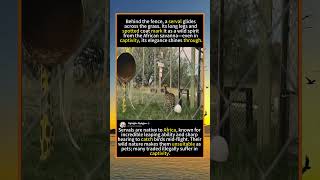Serval Behind Bars: The Plight of a Wild Cat #foryou #fyp #animals#funny