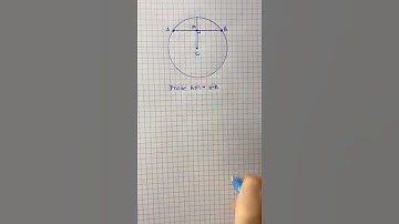 How to prove a perpendicular radius bisects a chord #shorts
