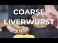 Make coarse liverwurst yourself  simple  super tasty