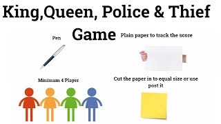 King ,Queen, Police & Thief Game- Indoor game screenshot 1