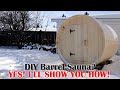 DIY Barrel Sauna Build: I'll SHOW you How You Can Make Your Own BARREL SAUNA from regular stud wood!