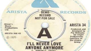 Laurie Andrew And Zero   I&#39;ll Never Love Anyone Anymore 1976