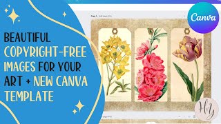 Where to get Free Public Domain Images for Your Art + a New Canva Template