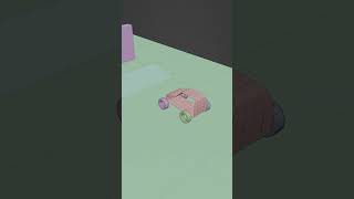 Car simulation Rigid body physics animation in Blender #shorts #blender #animation