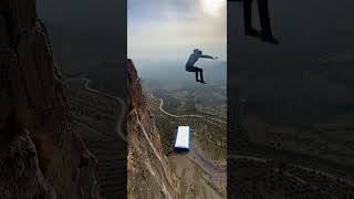 He Keeps Falling…| Perfect Loop Cliff Jump | AI Spectrix #shortsfeed #shortvideo #shorts #subscribe
