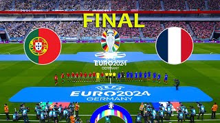 : PORTUGAL vs FRANCE - FINAL | EURO 2024 GERMANY | Full Match All Goals | PES Gameplay