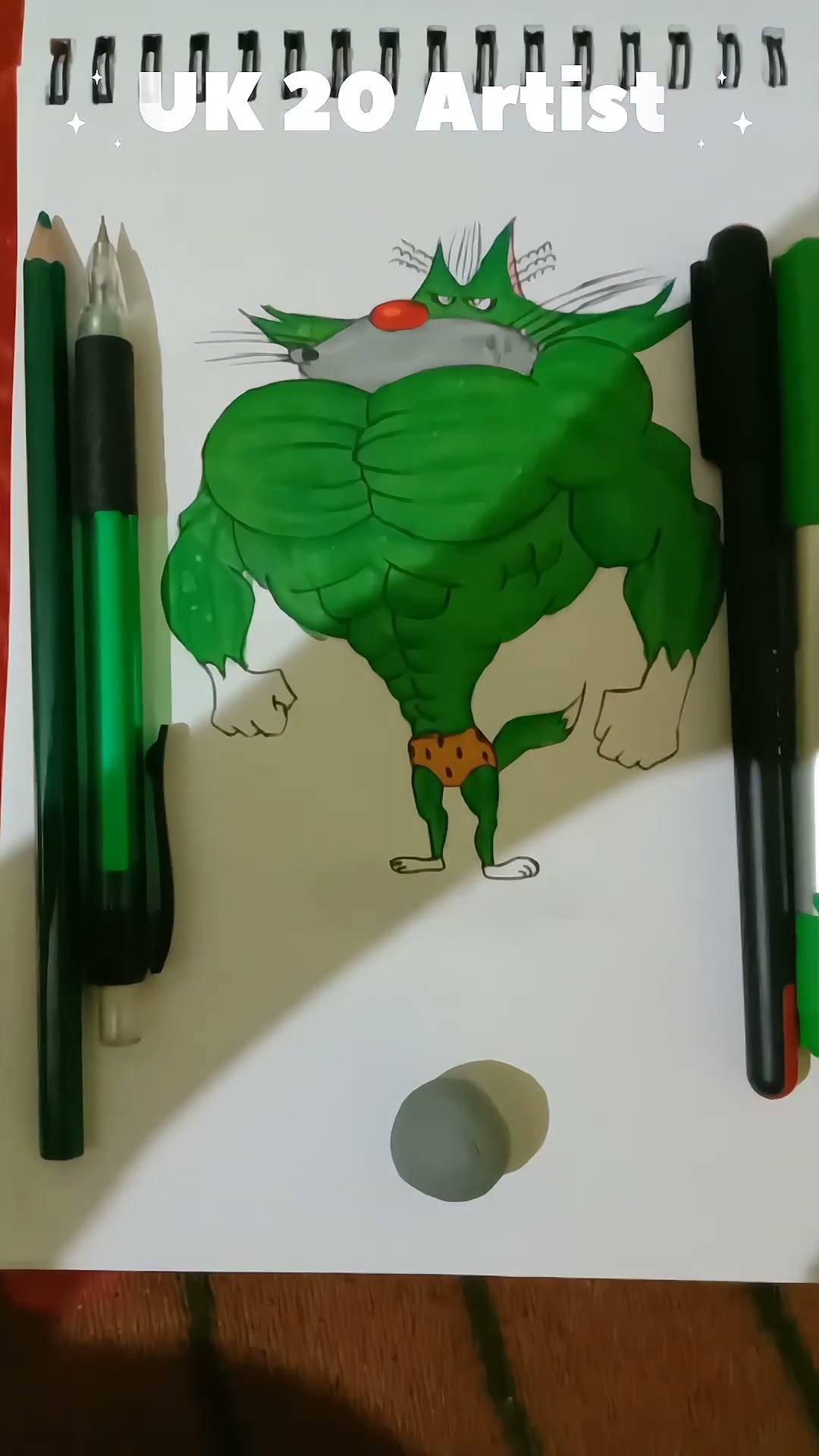 drawing bodybuilder Oggy brother Jack 😱😱😱| Oggy and the cockroach fan's ...