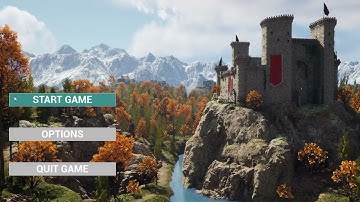 Unreal Engine 5 - Main menu with cinematic intro test