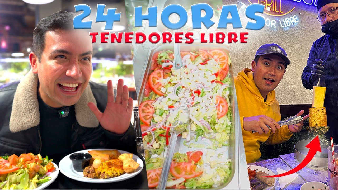 24 HORAS COMIENDO EN TENEDORES LIBRES| ¿VALE LA PENA?