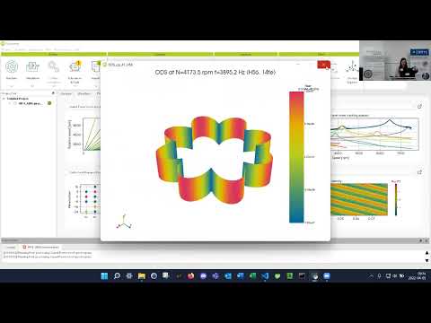 Live demo of Manatee software on PMSM machine topology - Manatee e-NVH Application Days April 2022