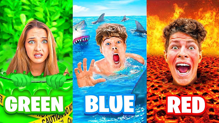 SURVIVING In ONE COLOR For 24 Hours!