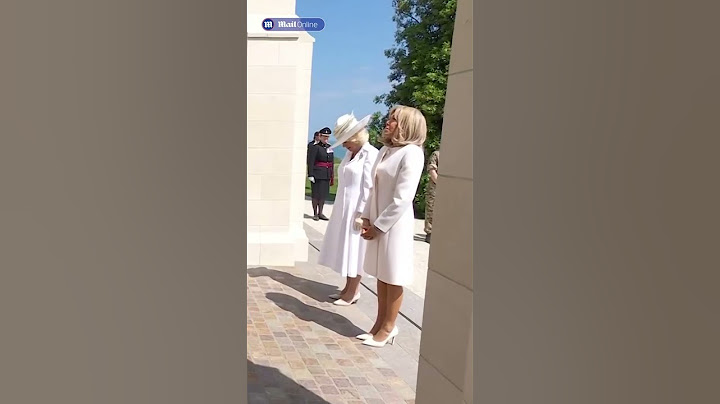Awkward moment Brigitte Macron breaks Royal protocol as she tries to hold Queen Camilla's hand