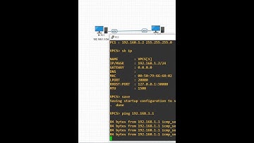 How to ping PC in EVE NG? | Networkforyou | CCNA #cisconetworks #shortsvideo