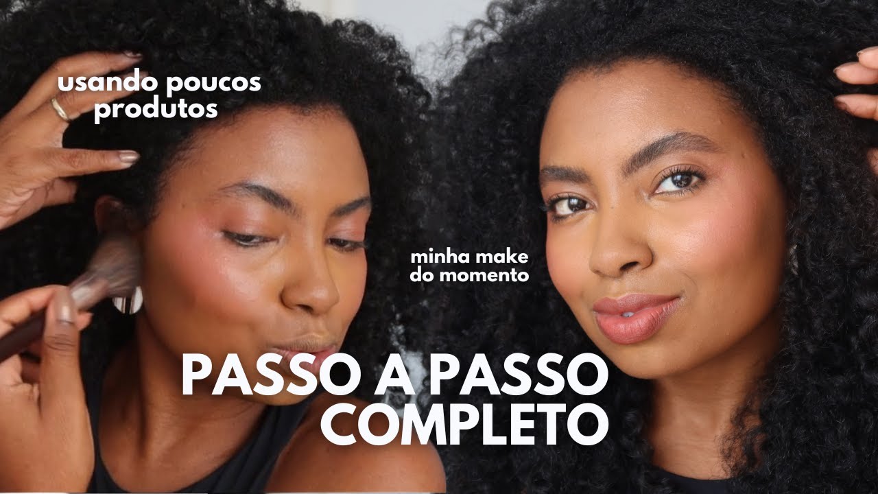 AULA DE AUTOMAQUIAGEM PARA QUEM NÃO SABE SE MAQUIAR EM PELE NEGRA Camila Nunes